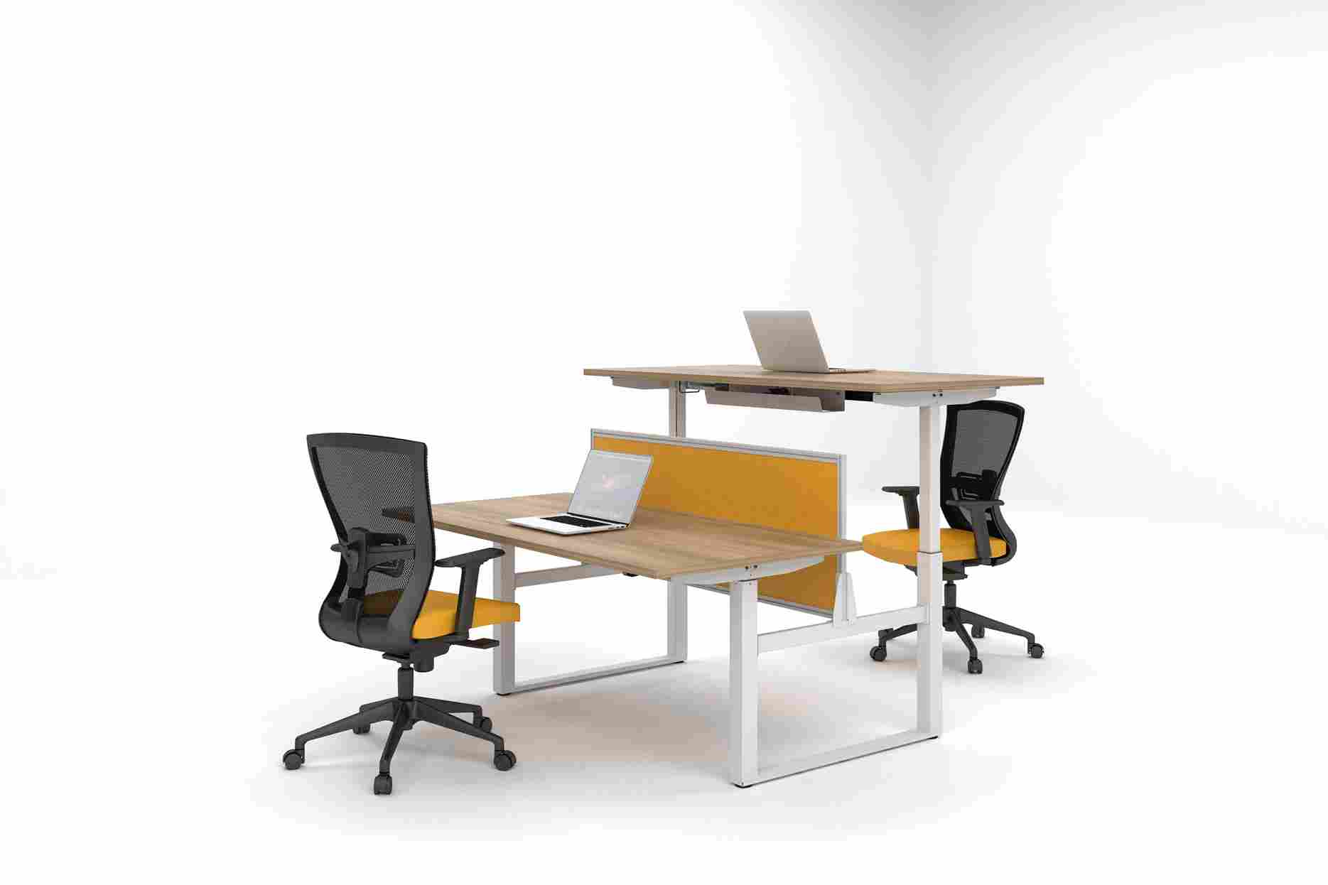 Alta Height Adjustable L-Configured Desk