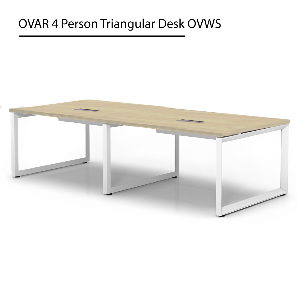 OVAR 4 Person Triangular Desk