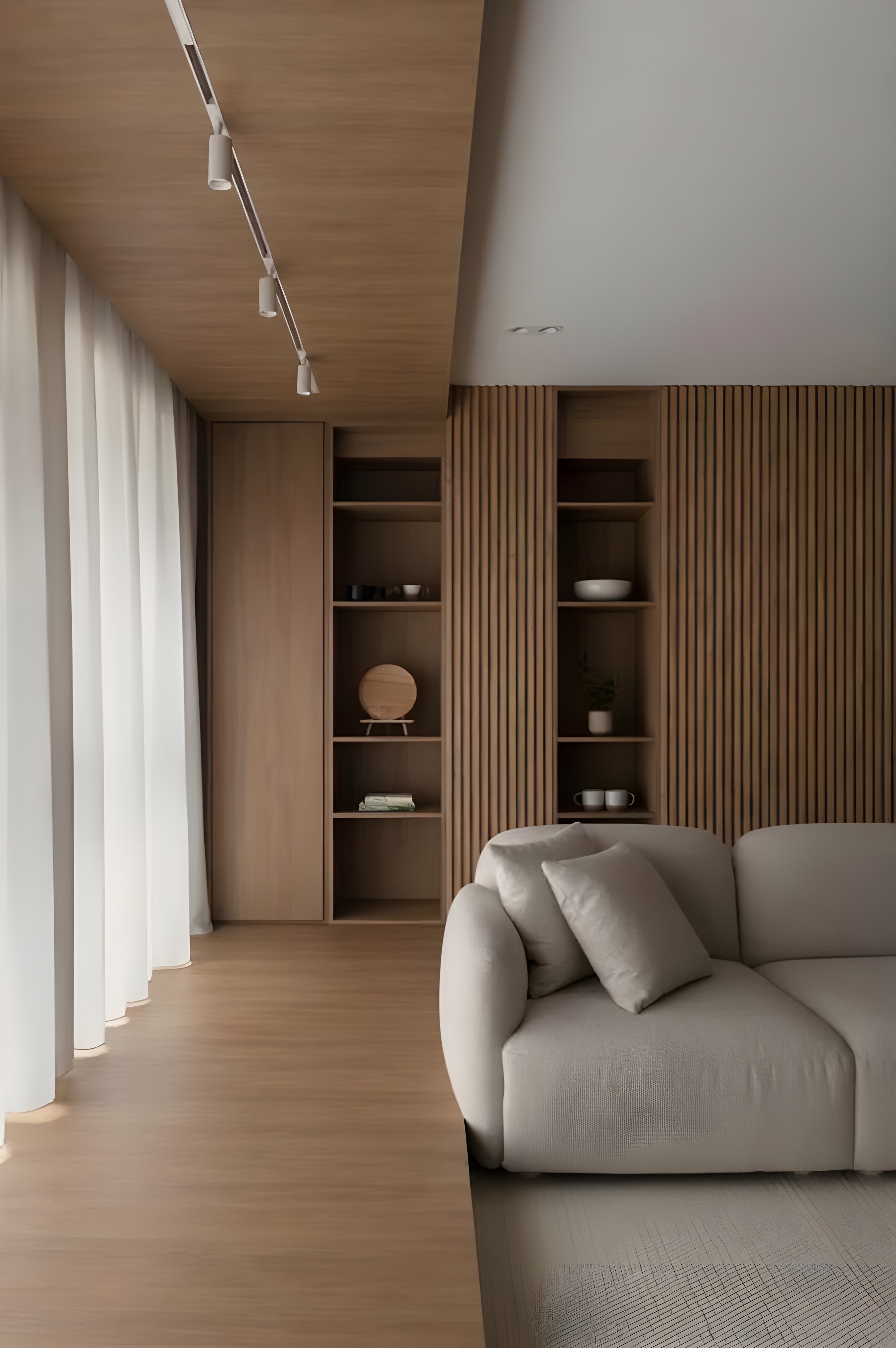 Veneerslat: Real Wood Veneer Acoustic Wall Panel VENEERSLAT - Acoustic Wood Veneer Panel at Premium Residences