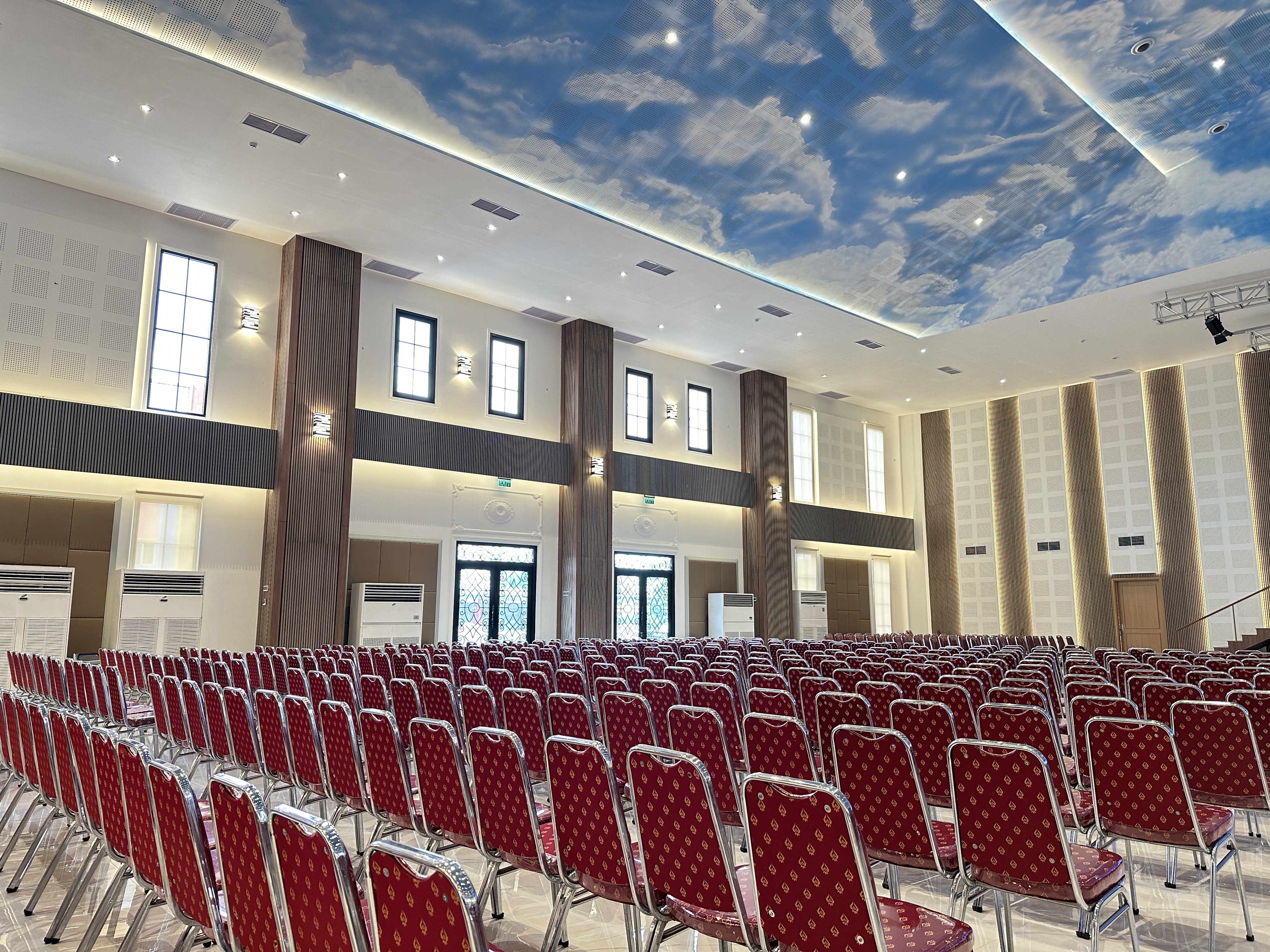Vecho decorative acoustic panels on a worship room wall at Gereja Tiberias