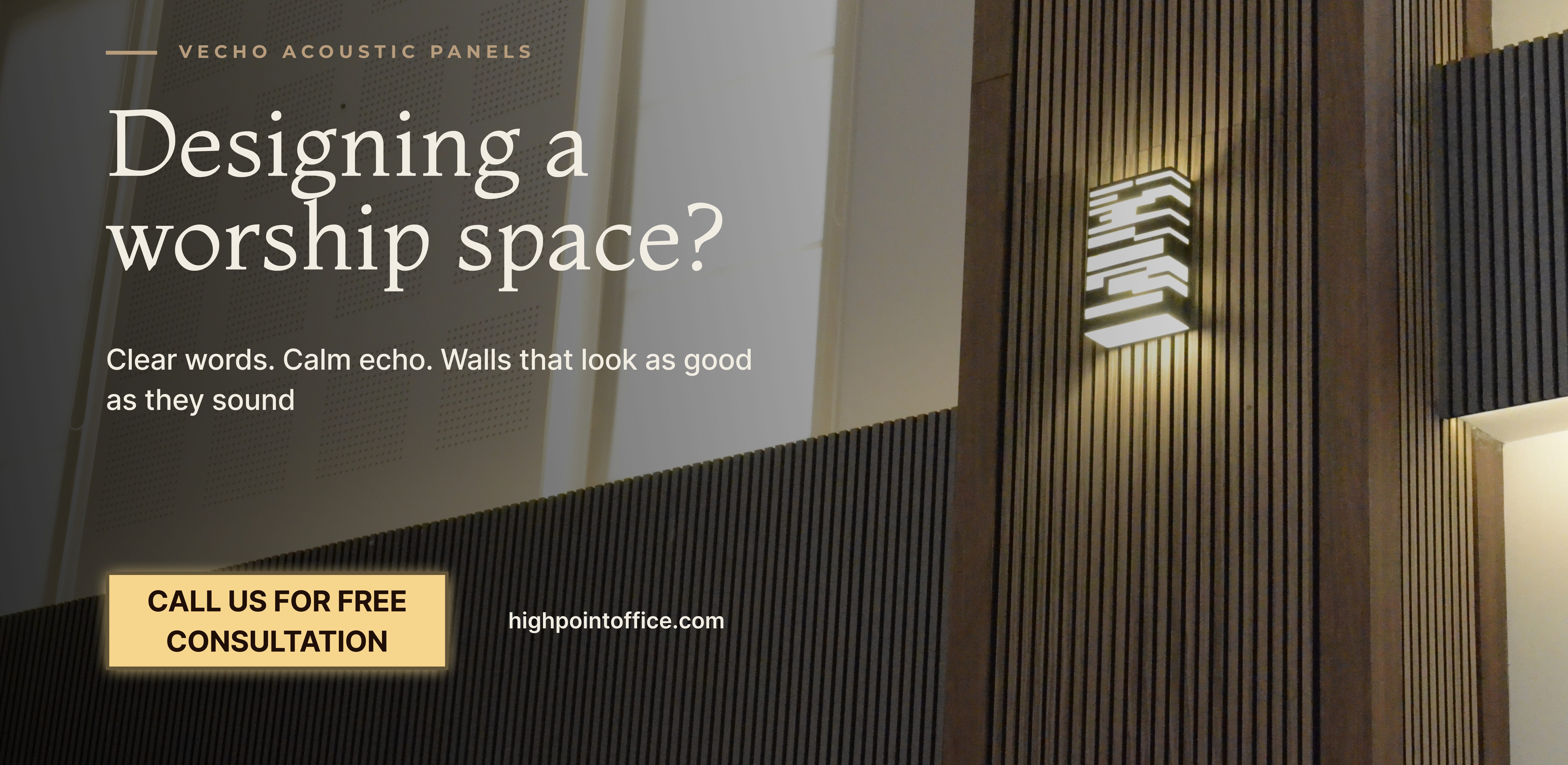 Acoustic Wall Panels for Churches: How Vecho Helped Tiberias